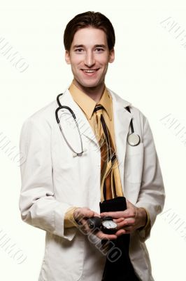Young man doctor