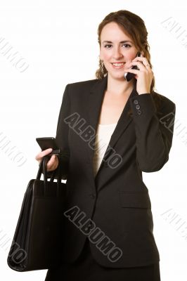 Business woman on the phone
