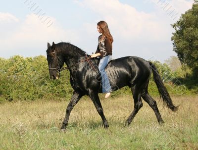 riding girl
