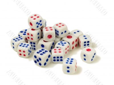 Six sided chinese dices