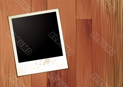 wood panel polaroid