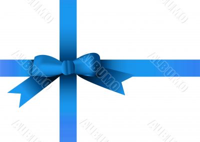 christmas ribbon blue