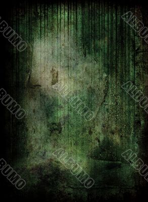 Green grunge scene