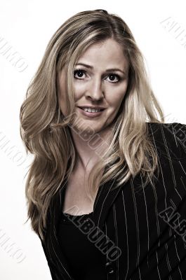 Blond business woman