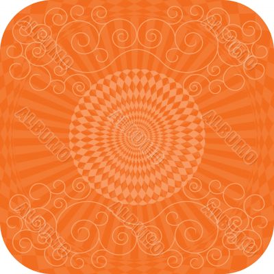Abstract background with flower curls.