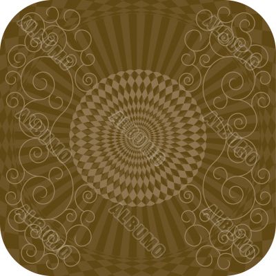 Abstract background with flower curls.