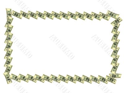 Frame made out of dollars