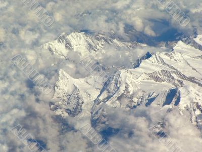 Famous Alps mountains - Eiger, Mönch & Jungfrau