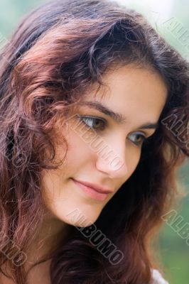 girl with green eyes