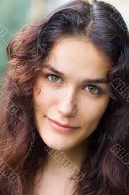 girl with green eyes