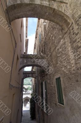Old buildings in Spoleto