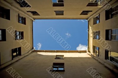 Courtyard in Saint-Petersburg