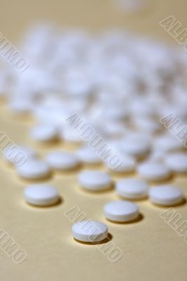 Tablets on beige