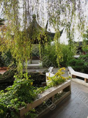 path through asian garden