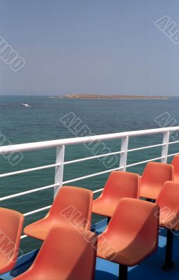 Deck of the boat