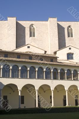 Perugia - Gothic cloister of the San Domenico church