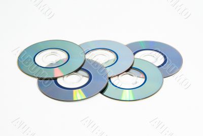 Five recordable discs