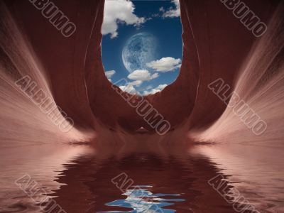 Cavern with water