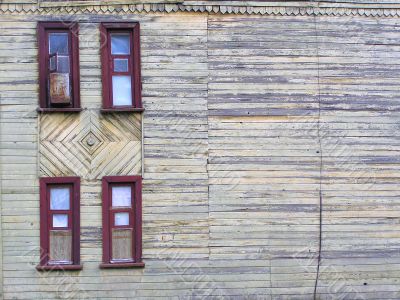 Old wooden windows