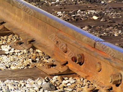 Close-up of rails