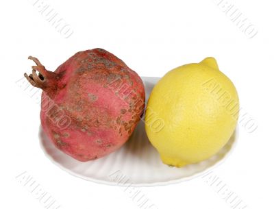 pomegranate and lemon