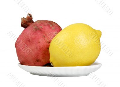 pomegranate and lemon