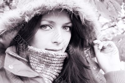 In fur