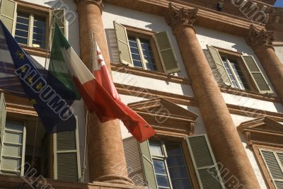 Foligno, facade of ancient palace