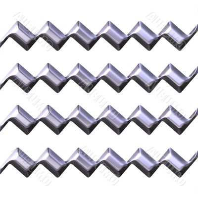 3d silver zig zag texture