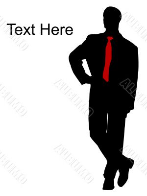 adult businessman posing in style