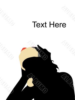 woman listening music