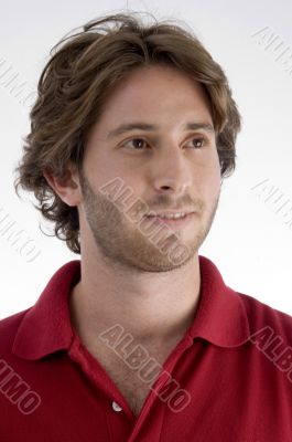 portrait of blonde model