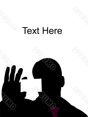 young man presenting his visiting card