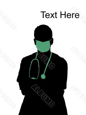 doctor with mask on his mouth