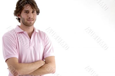 blonde male with folded hands