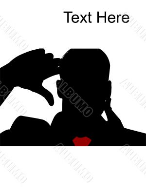 young man making frame with hand gesture