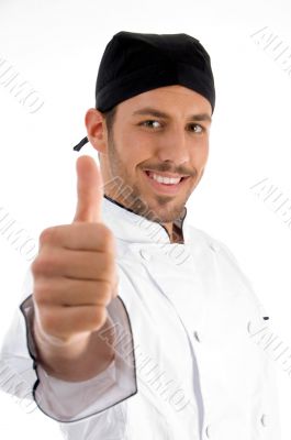 chef showing approval sign