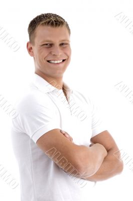 posing handsome male model