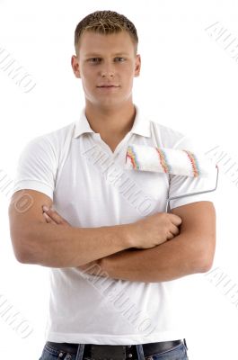 portrait of young man in cool pose