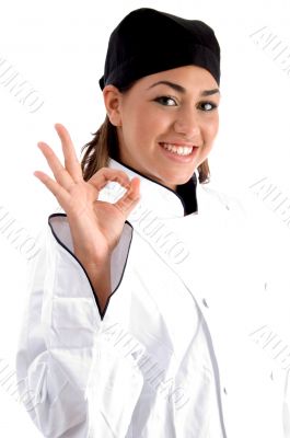 chef showing ok sign