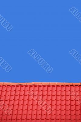 Red Roof And Blue Sky