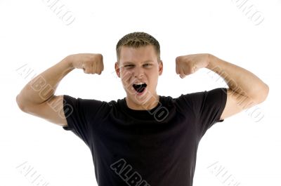 portrait of muscular male