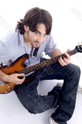 young guy playing melody