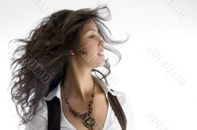 stylish beauty model posing