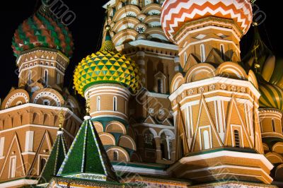 Saint Basil`s Cathedral at night