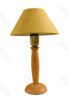 isolated reading lamp