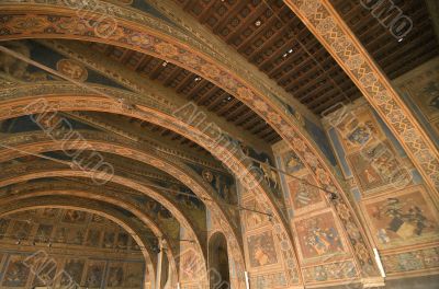 Perugia, interior of historic palace