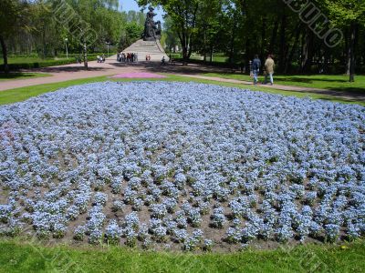 Park in springtime