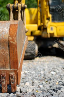 YELLOW EXCAVATOR