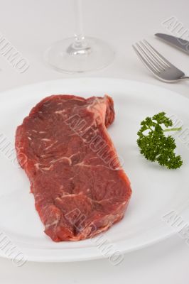 raw steak
